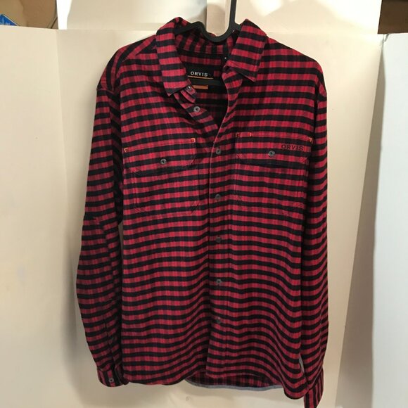 ORVIS MENS FLANNEL SHIRT SIZE S - Picture 1 of 8